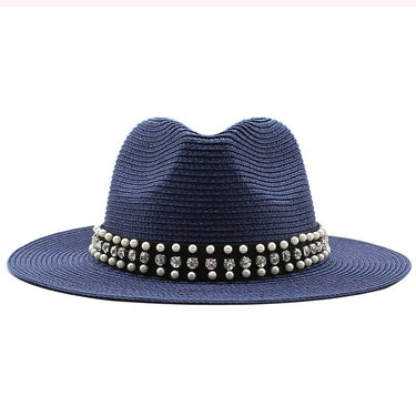 Chapeau De Paille Tendance Bleu